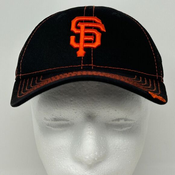 San Francisco SF Giants Child Youth Hat Baseball Cap New Era Black Flex Fitted - Picture 2 of 10